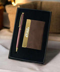 Shreehaar Networking Pro Corporate Gift Kit – Stylish Pen and Premium Metal Visiting Card Holder Set in Black Gift Box India