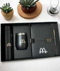 Shreehaar Premium Desk Companion Corporate Gift Set – Leatherette Notebook Premium Pen Mug and Bottle in Black Gift Box India